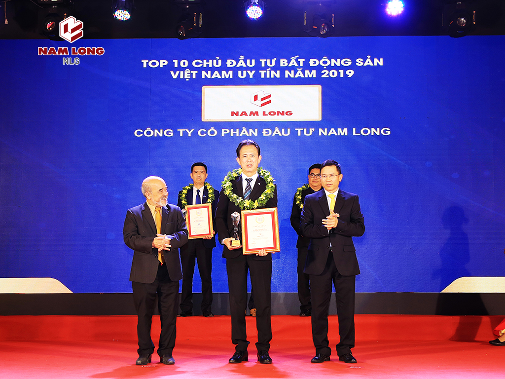 Nam Long đoạt giải Top 10 doanh nghiệp BĐS uy tín Việt Nam năm 2019